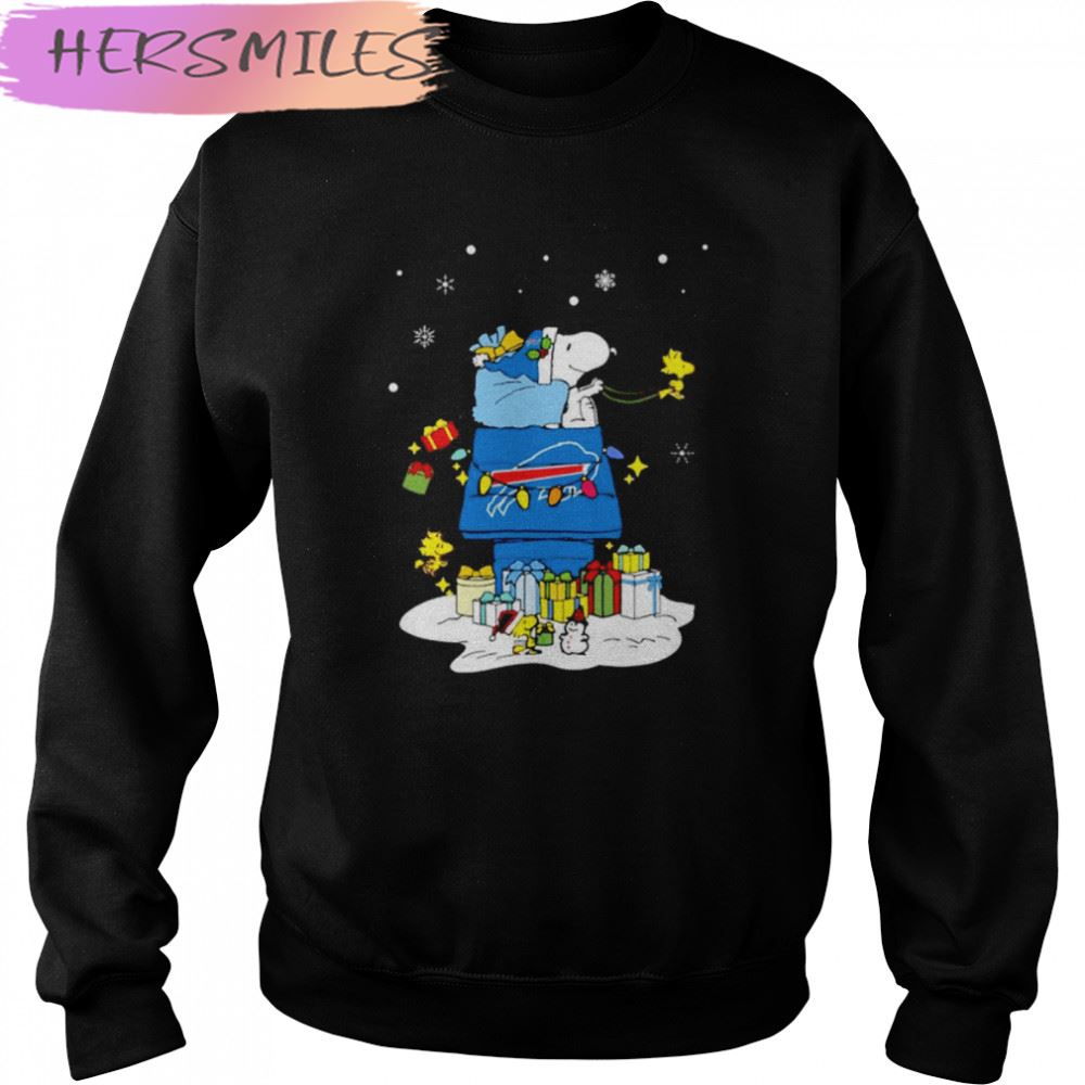 Buffalo Bills Santa Snoopy Wish You A Merry Christmas T-shirt Buffalo Bills Santa Snoopy Wish You A Merry Christmas T-shirt