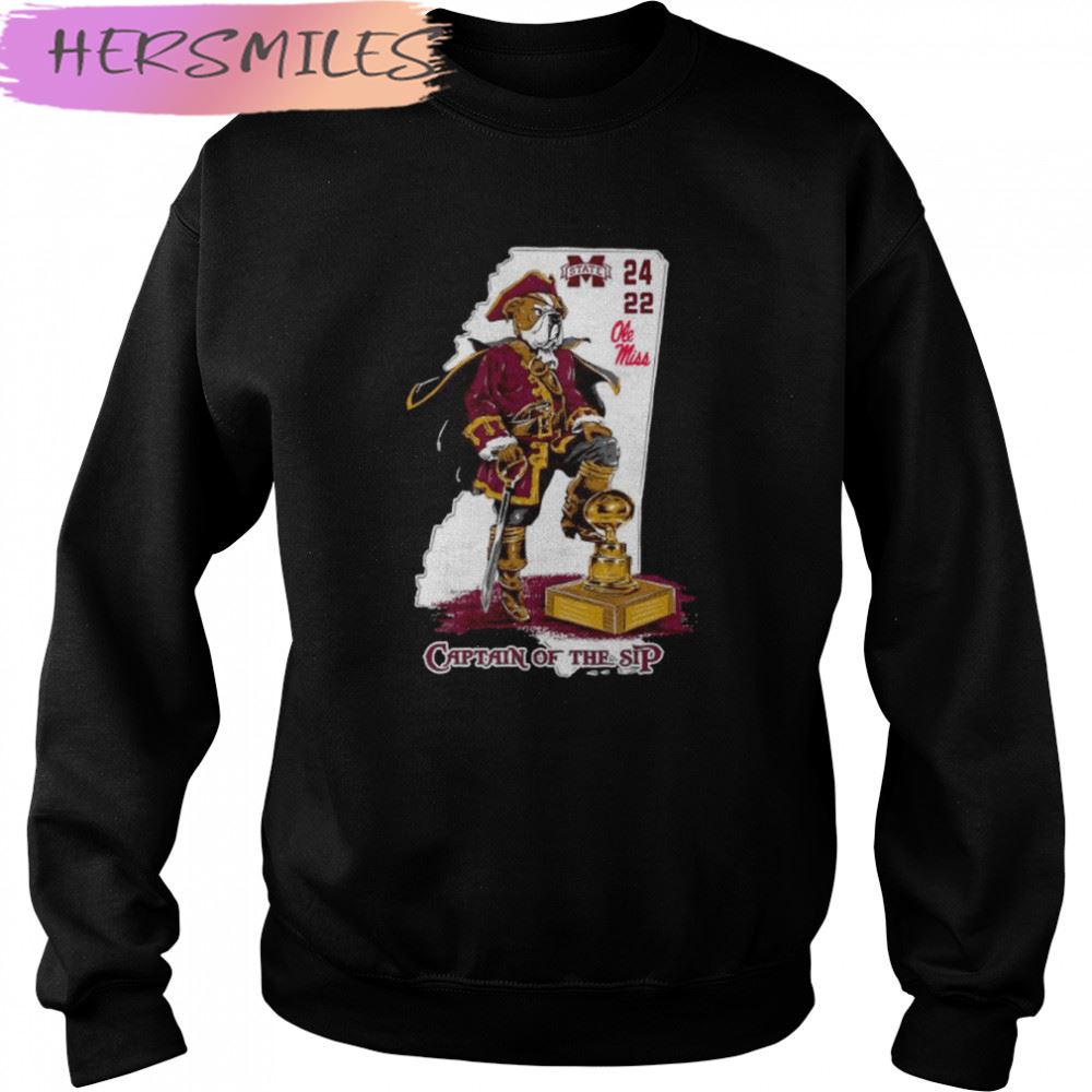 Captain Of The Sip Mississippi State Bulldogs 2022 Egg Bowl Champions T-shirt Captain Of The Sip Mississippi State Bulldogs 2022 Egg Bowl Champions T-shirt
