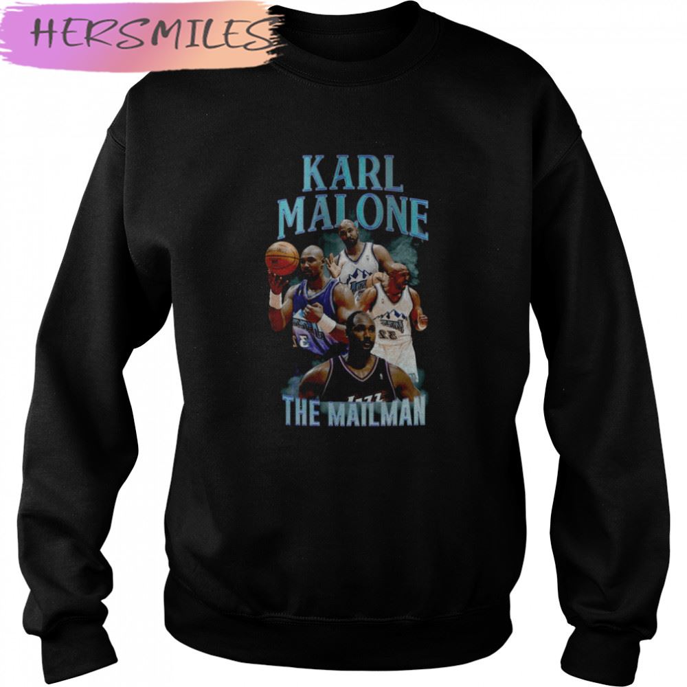 90s Design Karl Malone Collage The Mailman T-shirt 90s Design Karl Malone Collage The Mailman T-shirt