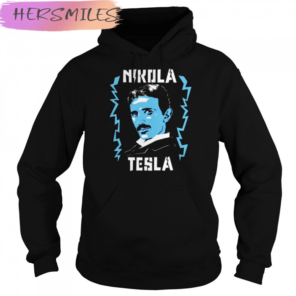 Animated Portrait Nicola Tesla The Legend T-shirt Animated Portrait Nicola Tesla The Legend T-shirt