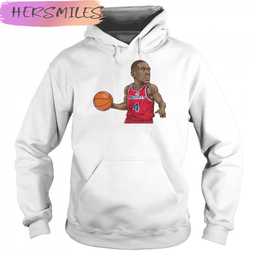 Chris Webber 4 Art Chibi Bullets Basketball T-shirt Chris Webber 4 Art Chibi Bullets Basketball T-shirt