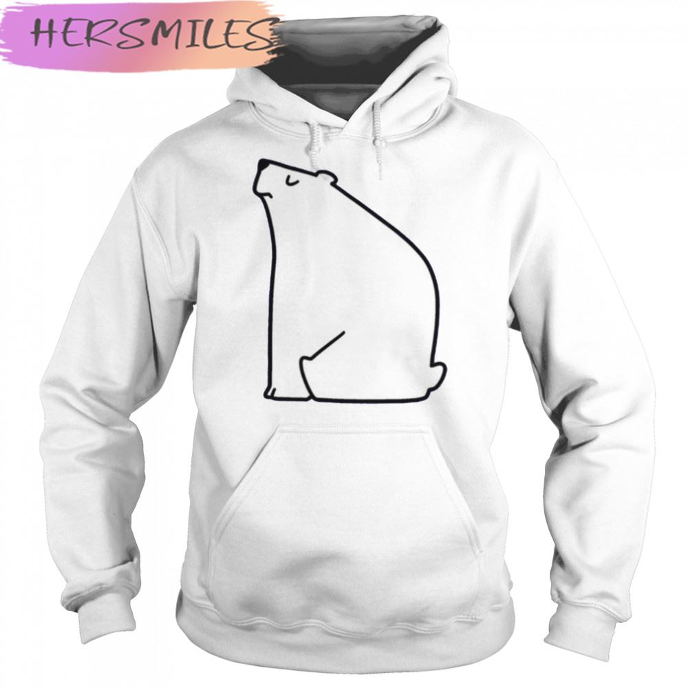 Calm Polar Bear Cute Graphic T-shirt Calm Polar Bear Cute Graphic T-shirt