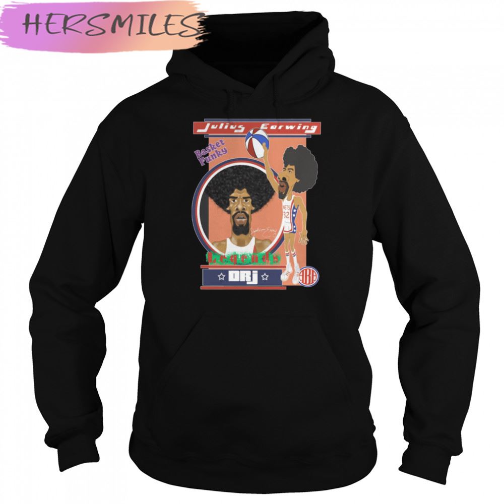 Cartoon Design Dr J Julius Erving Basketball T-shirt Cartoon Design Dr J Julius Erving Basketball T-shirt