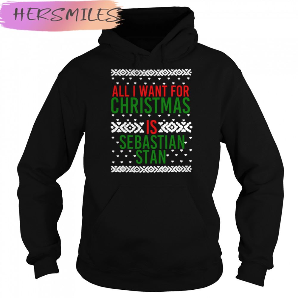 All I Want For Christmas Sebastian Stan Bucky Barnes T-shirt All I Want For Christmas Sebastian Stan Bucky Barnes T-shirt