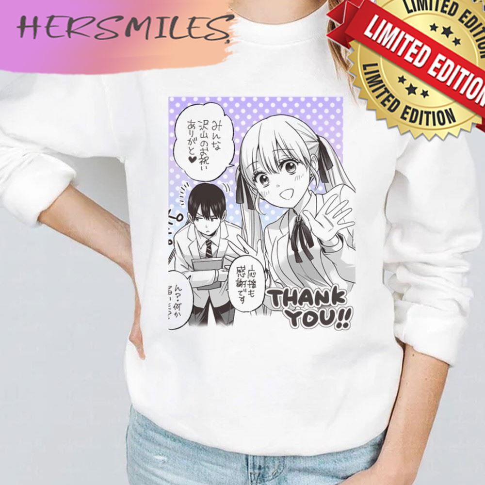 A Couple Of Cuckoos Anime Manga Grascale Drawing Art Trending  T-shirt