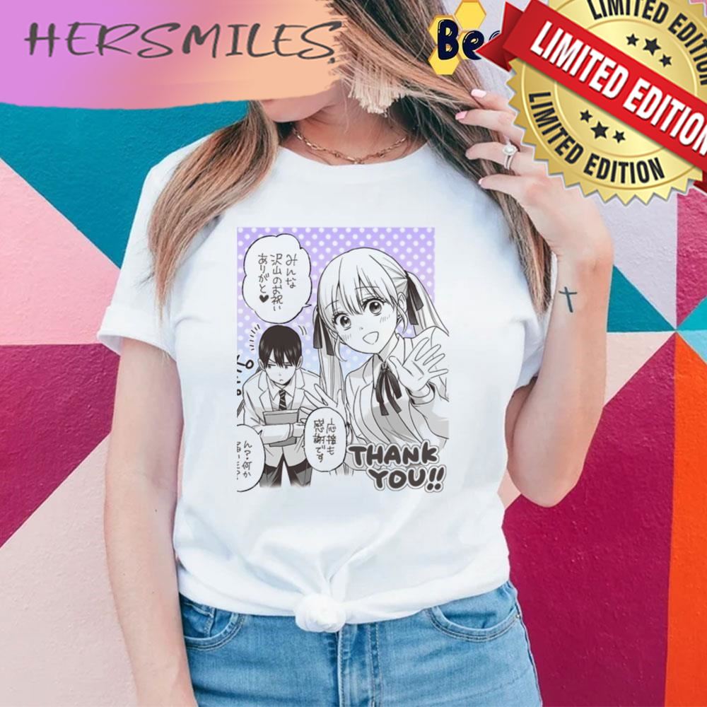 A Couple Of Cuckoos Anime Manga Grascale Drawing Art Trending  T-shirt
