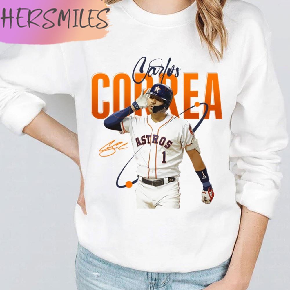 Carlos Correa Astros Signature Baseball shirt