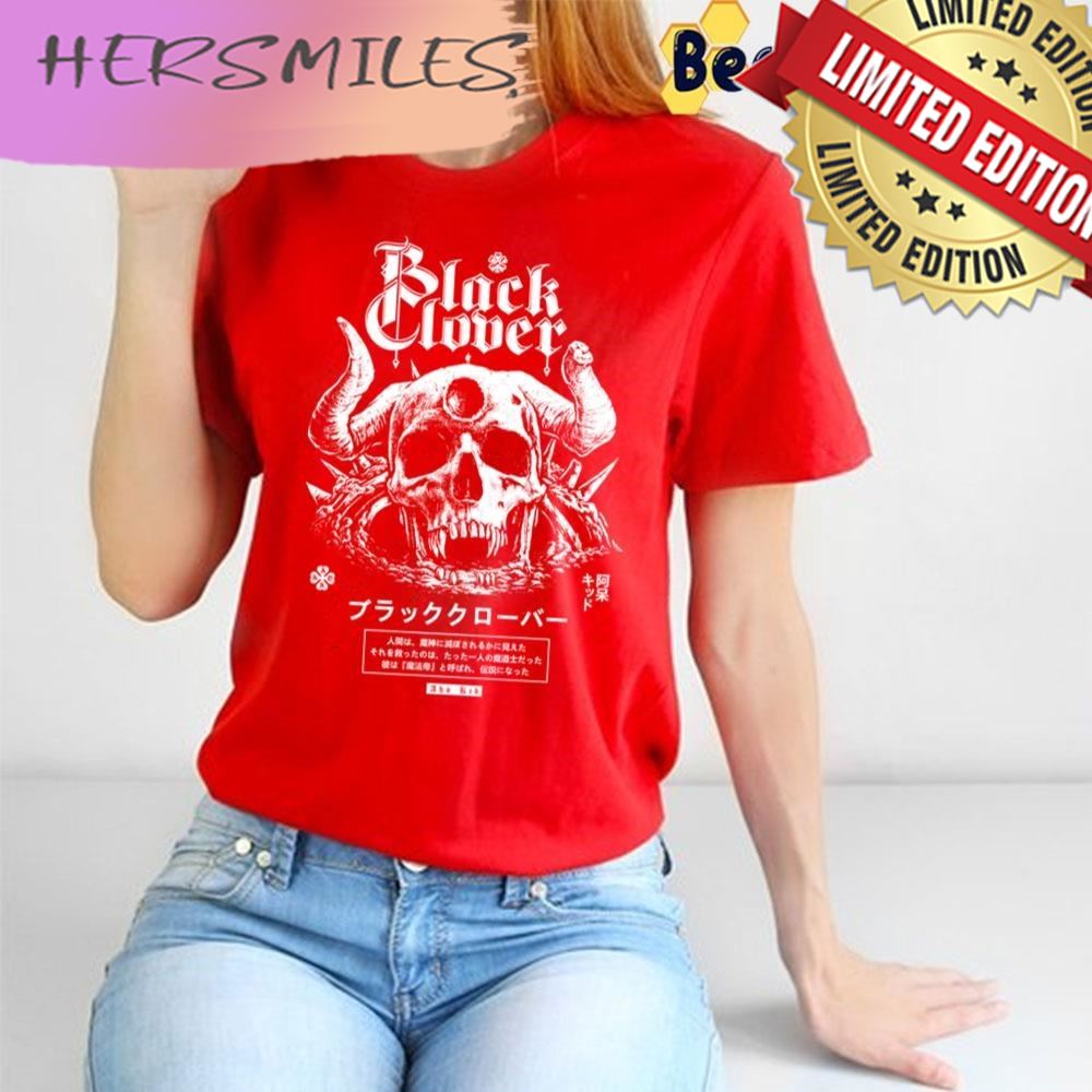 Demon Skull Black Clover Trending  T-shirt