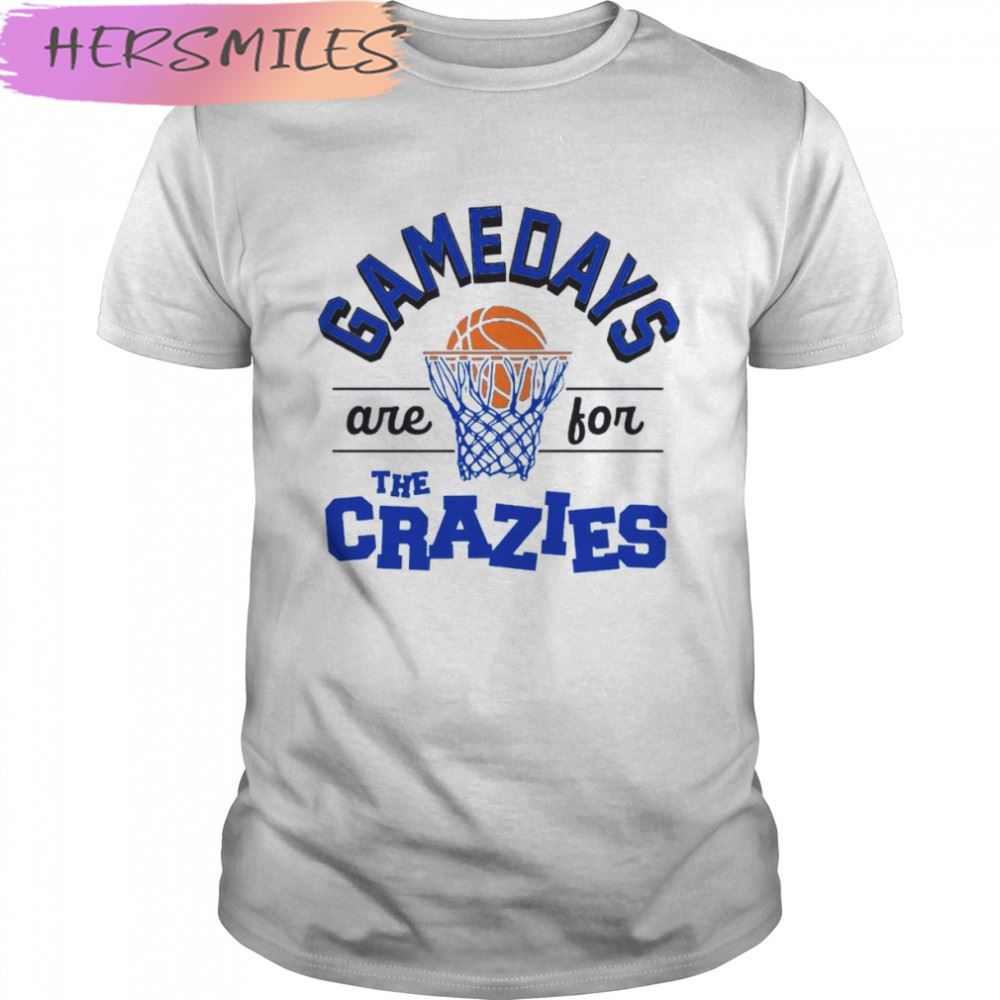 Duke Blue Devils gamedays are for the crazies T-shirt