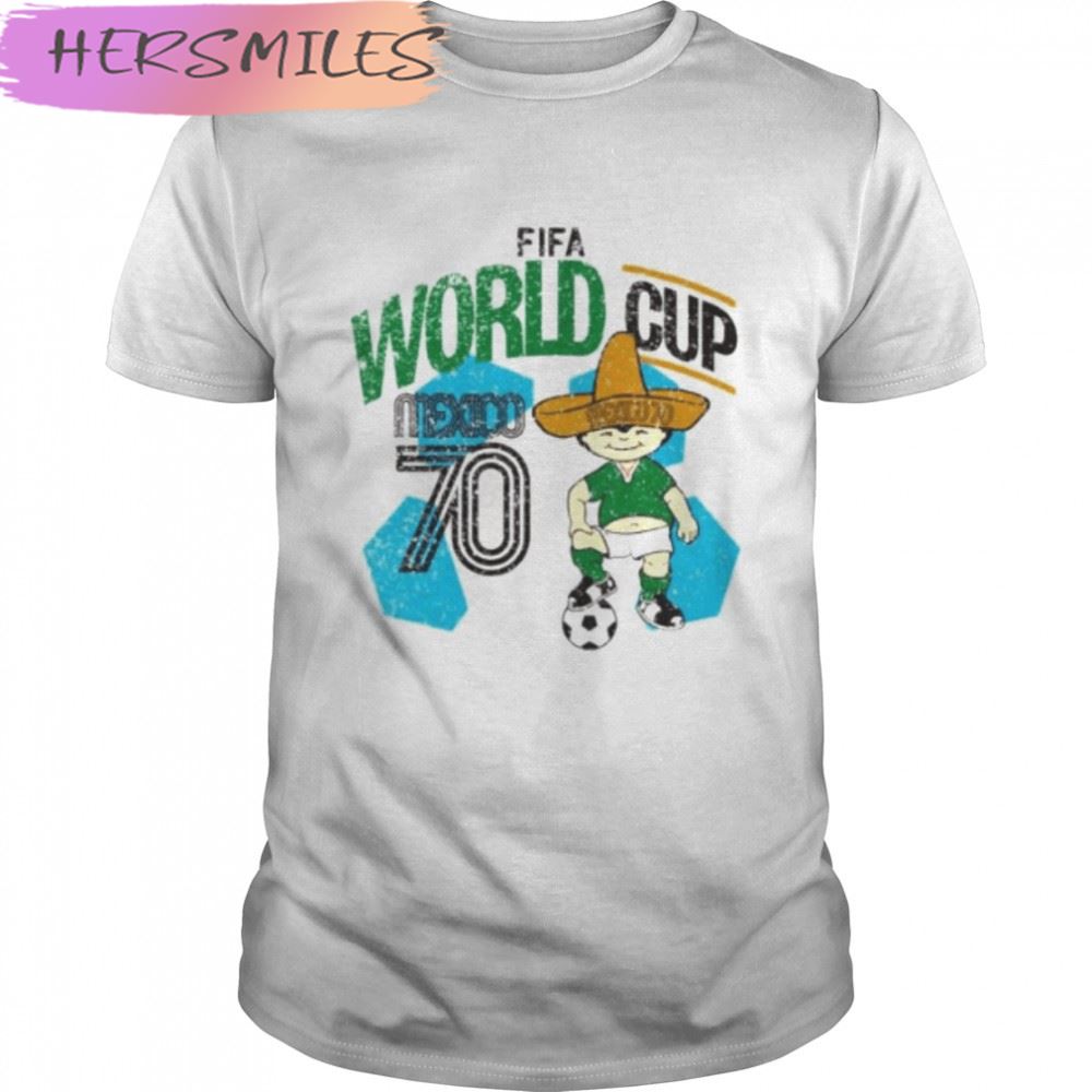 fIFA World Cup Mexico 70 soccer T-shirt