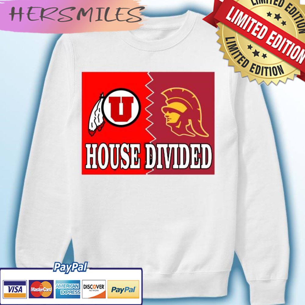 House Divided Utah Utes vs USC Trojans T-shirt