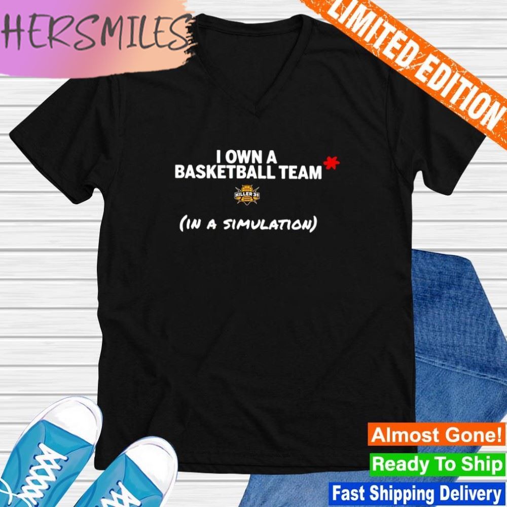 I own a basketball team in a simulation T-shirt I own a basketball team in a simulation T-shirt