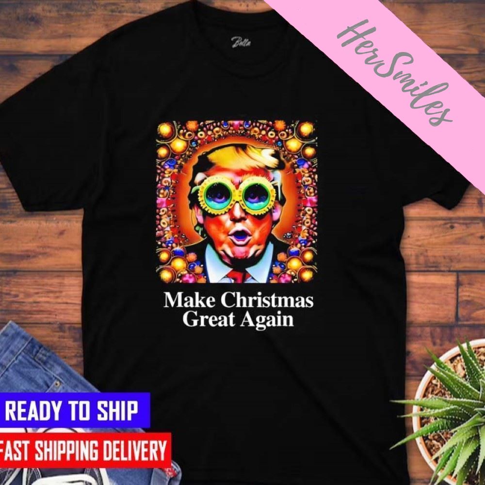 Make Christmas Great Again Trump Psychedelic Christmas Classic T-shirt