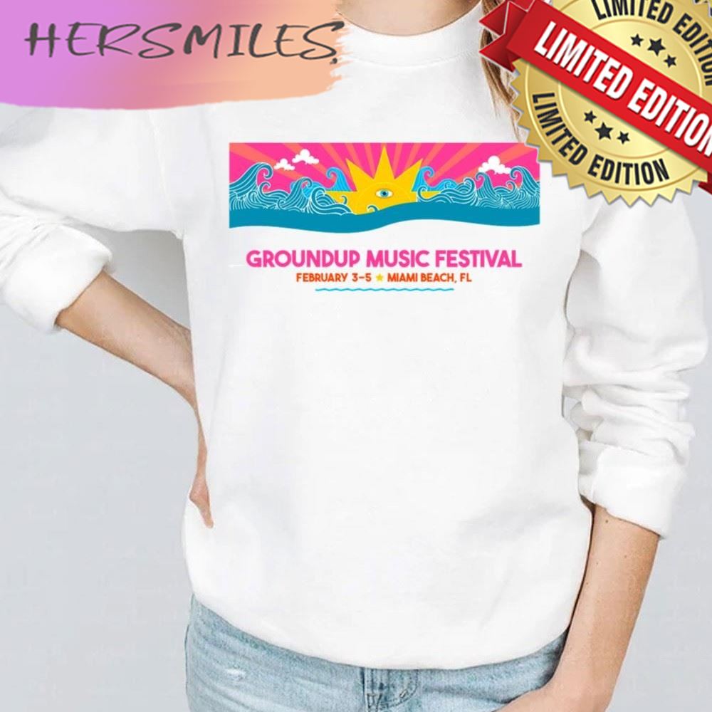 Miami Beach Groundup Music Festival 2023 Trending  T-shirt
