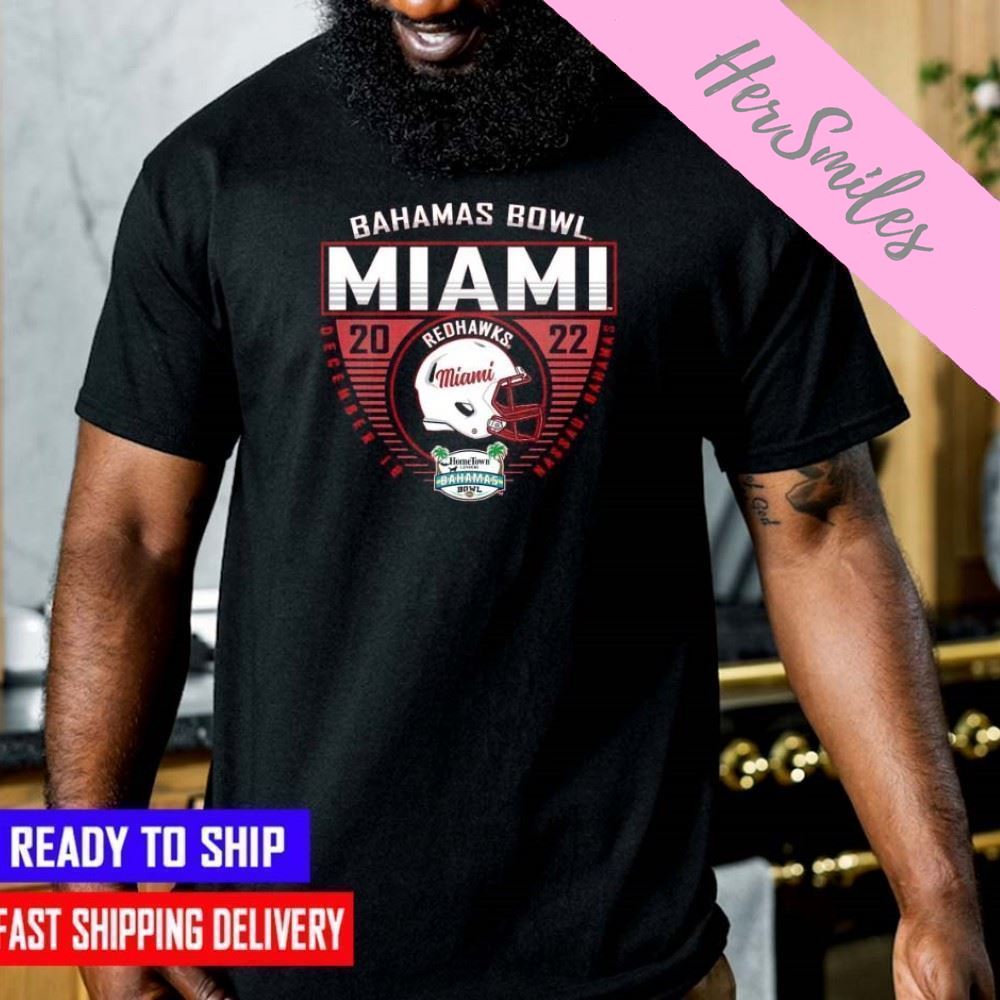 Miami University RedHawks 2022 Bahamas Bowl Bound   T-shirt