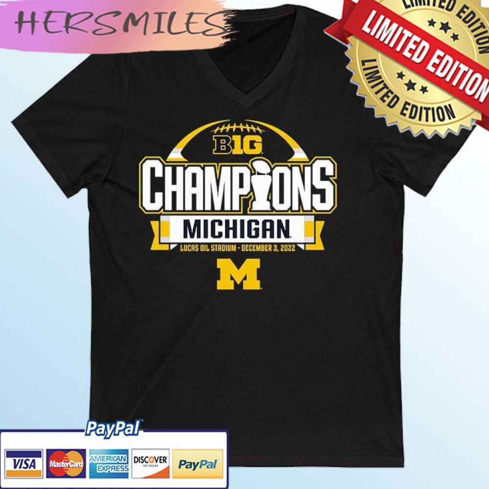 Michigan Wolverines 2022 Big Ten Football Conference Champions Locker Room T-shirt