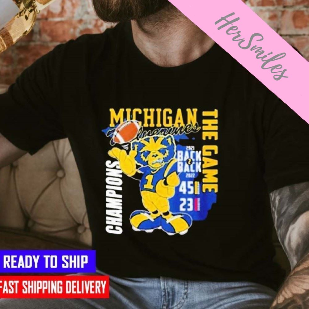 Michigan Wolverines Back To Back The Game Champions Classic T-shirt