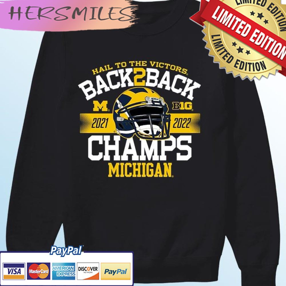 Michigan Wolverines Back-To-Back Big Ten Football Conference Champions T-shirt