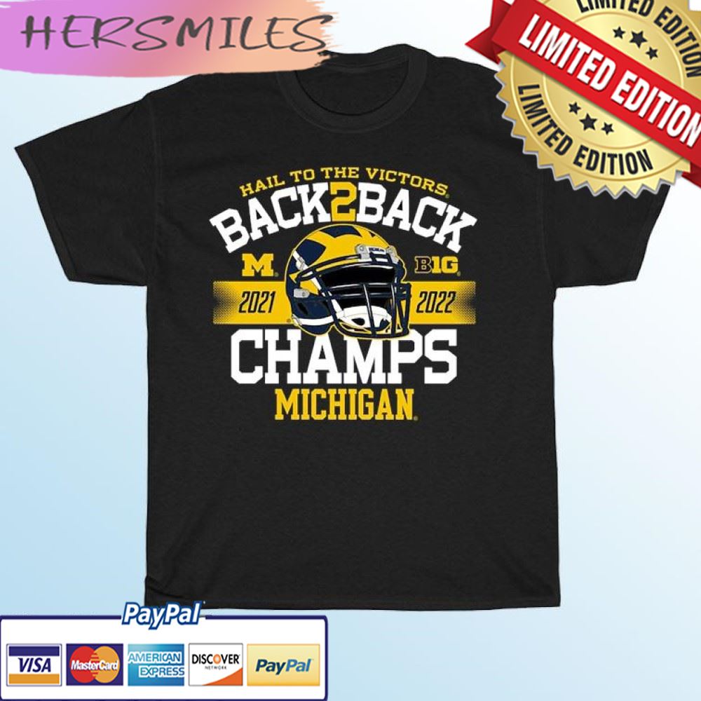 Michigan Wolverines Back-To-Back Big Ten Football Conference Champions T-shirt