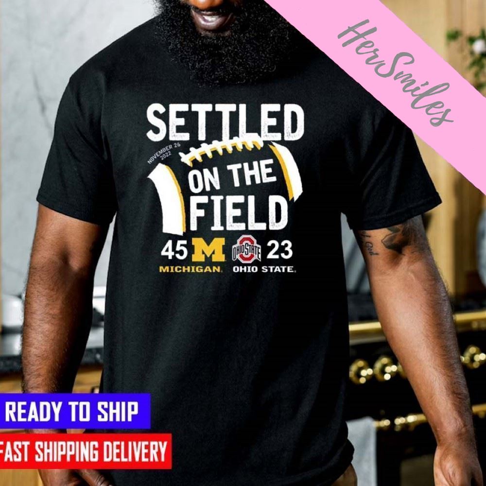 Michigan Wolverines Settled On The Field 2022 Big Ten East Champions  T-shirt