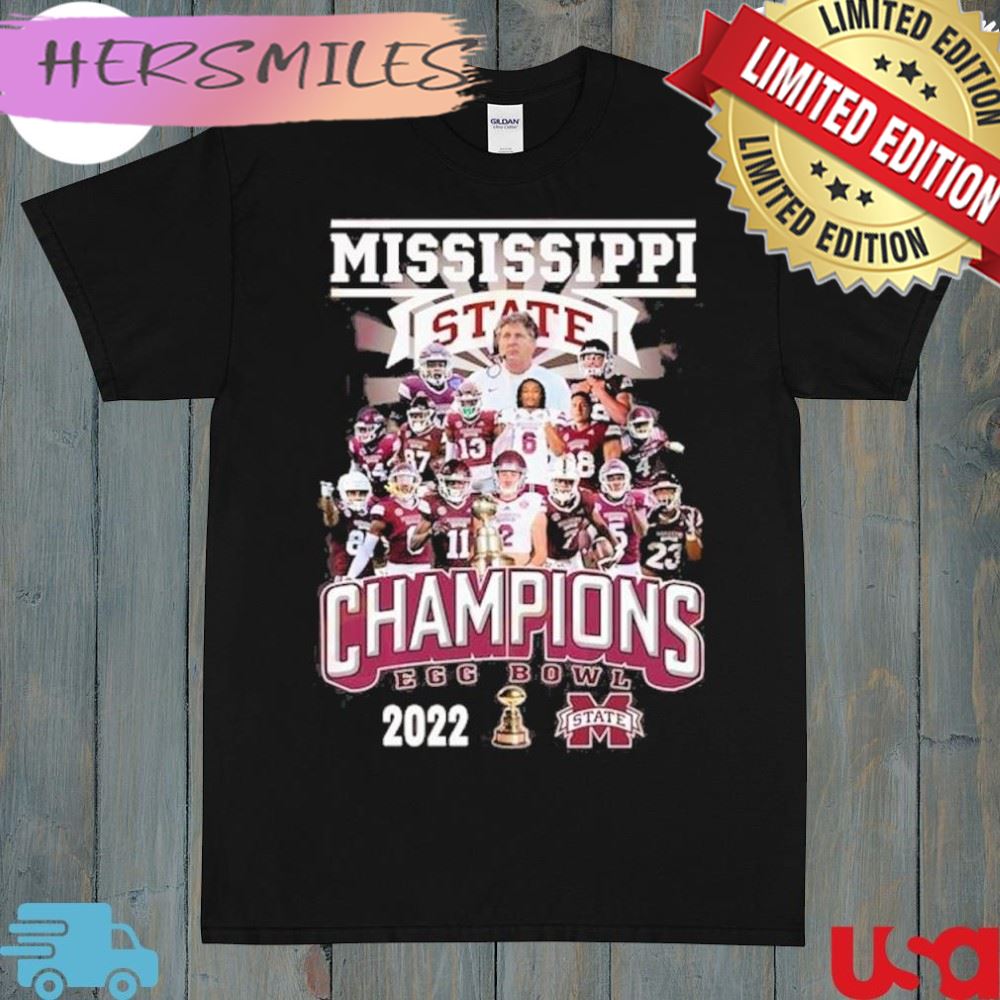 Mississippi State Bulldogs team 2022 Egg Bowl Champions shirt