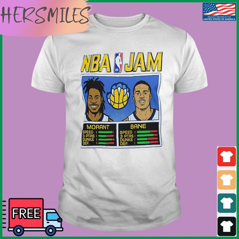 NBA Jam Ja Morant and Desmond Bane Memphis Grizzlies Shirt