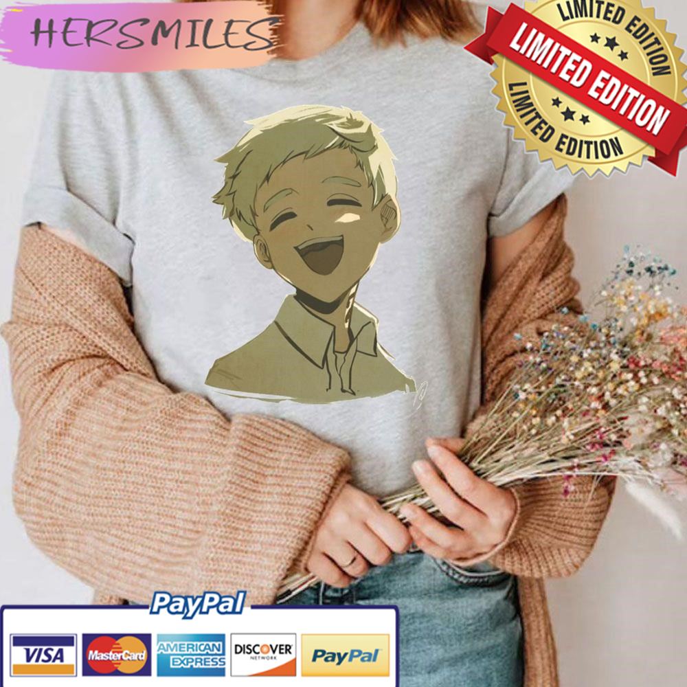 Norman Happy Face Promised Neverland Anime   T-shirt