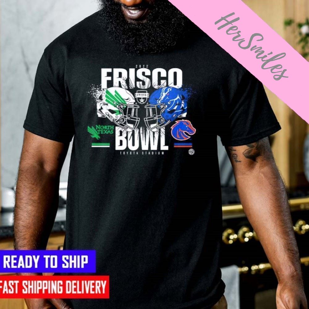 North Texas vs Boise State 2022 Frisco Bowl Matchup   T-shirt