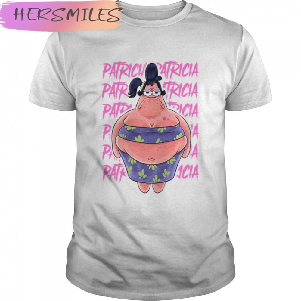 Patricia Spongebob Patrick Funny Art T-shirt