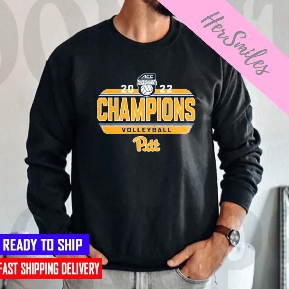 Pitt Panthers 2022 ACC Volleyball Regular Season Champions Locker Room  SweatT-shirt
