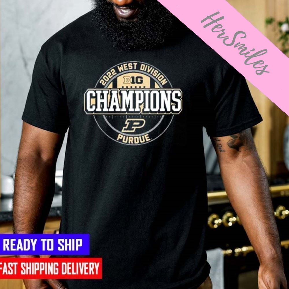 Purdue Football West Division Football 2022 Champions  T-shirt