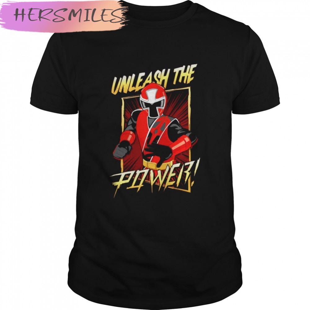 Red Ranger Unleashed The Power T-shirt