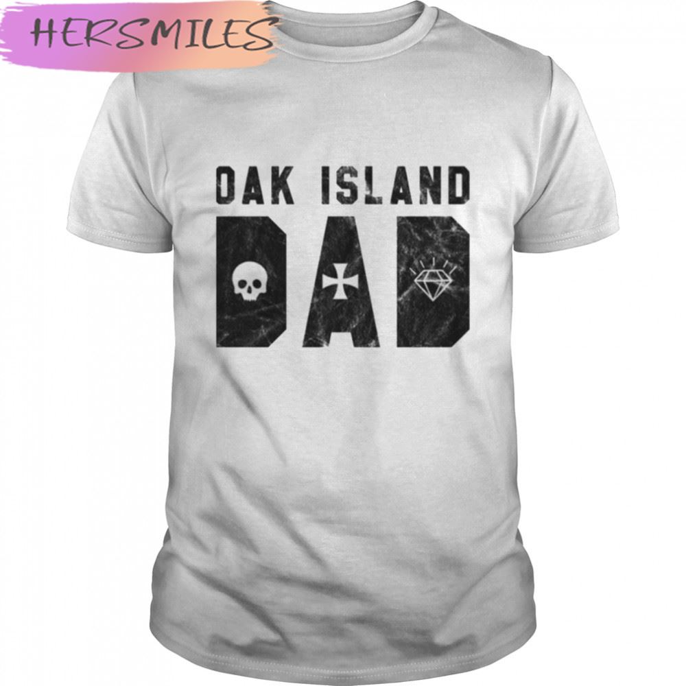 Retro Oak Island Dad Treasure T-shirt