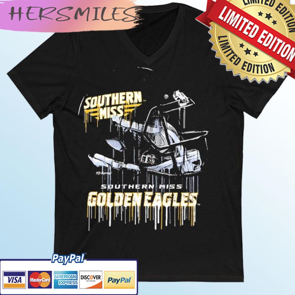 Southern Miss Golden Eagles Vintage Helmet Football T-shirt