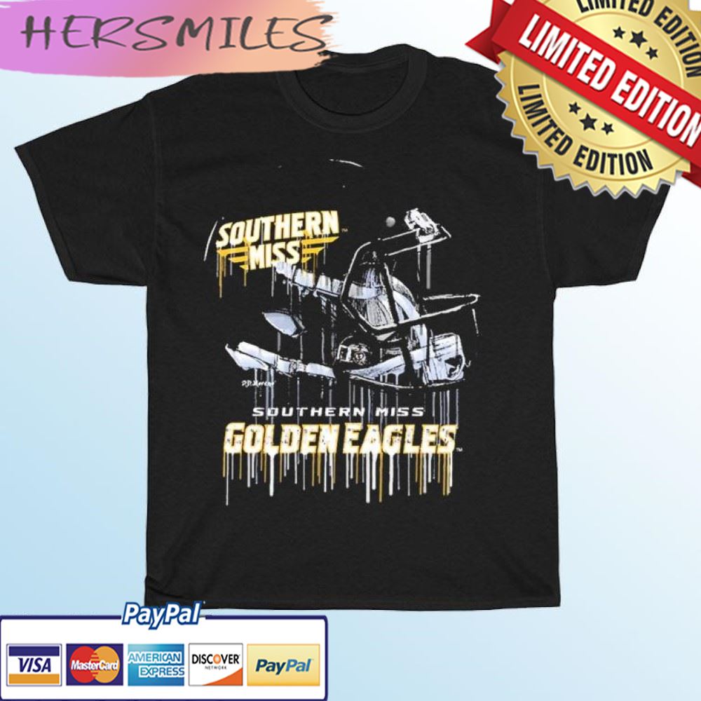 Southern Miss Golden Eagles Vintage Helmet Football T-shirt