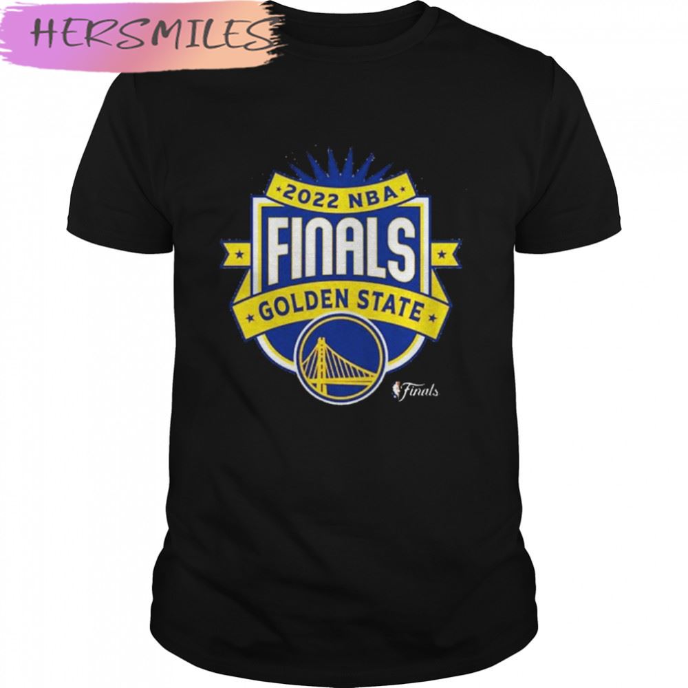 Sportiqe Gray Golden State Warriors 2022 NBA Finals Crest Phoebe T-shirt