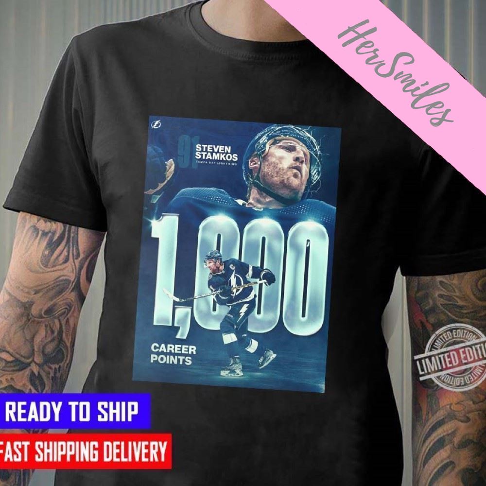 Steven Stamkos 1000 Career Points Tampa Bay Lightning NHL T-shirt