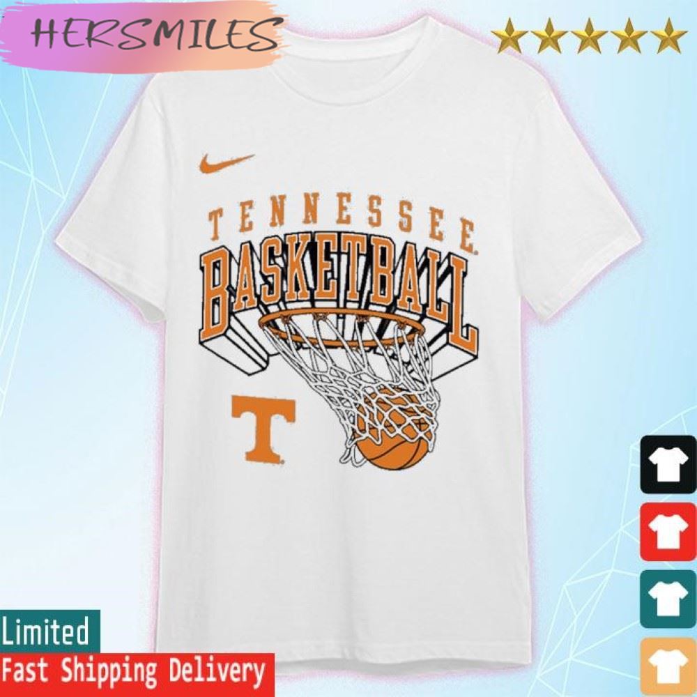 Tennessee Volunteers Throwback Basketball Net  T-shirt
