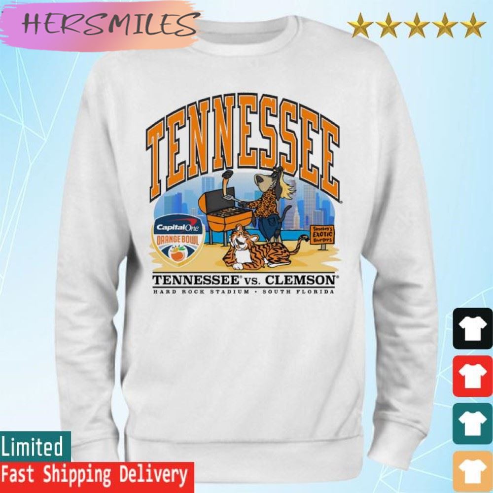 Tennessee Volunteers Vs Clemson Tigers Capital One Orange Bowl Smokey 2022  T-shirt
