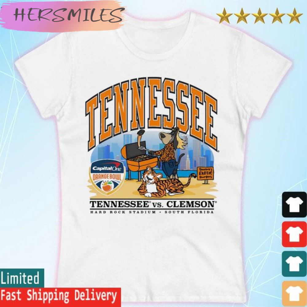 Tennessee Volunteers Vs Clemson Tigers Capital One Orange Bowl Smokey 2022  T-shirt