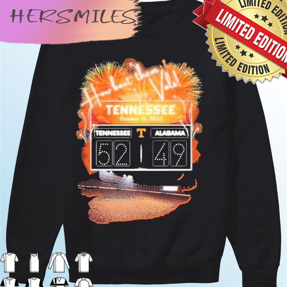 Tennessee vs Alabama 2022 How bout them vols T-shirt