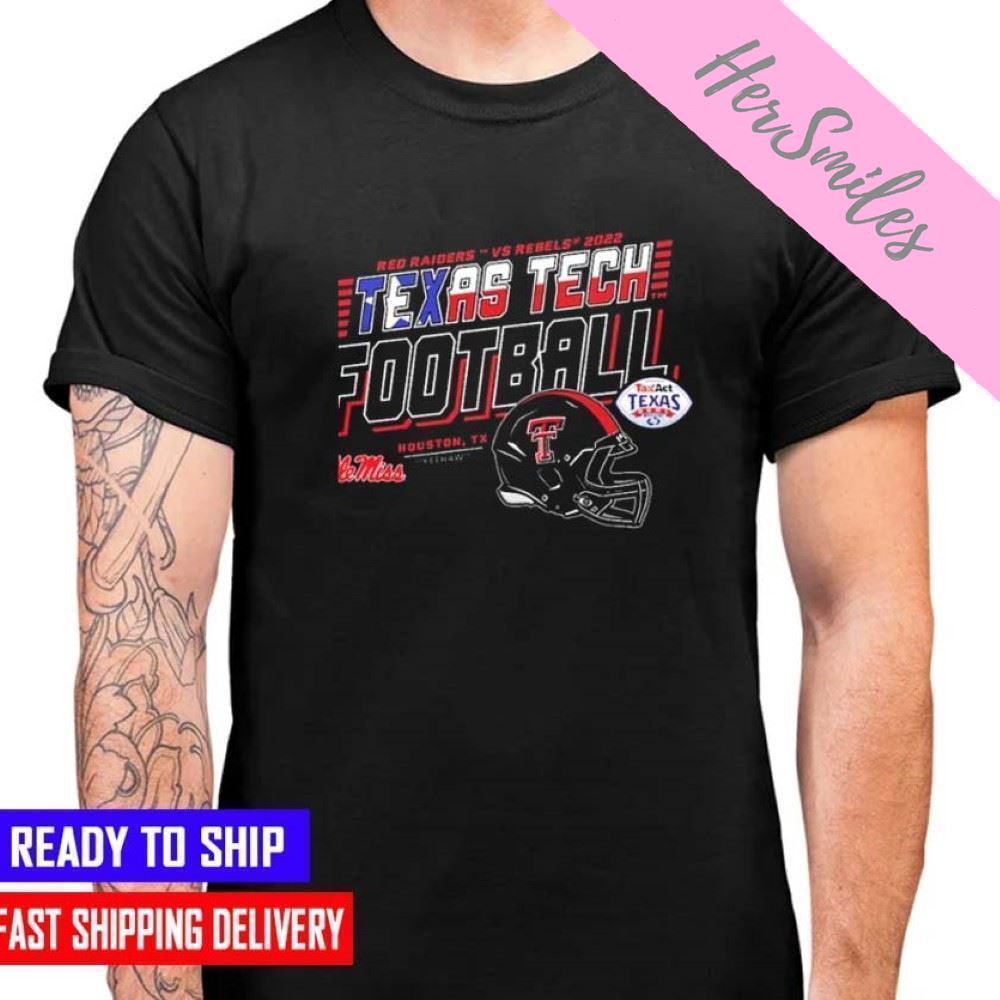 Texas Tech Red Raiders Vs Ole Miss Rebels 2022 TaxAct Texas Bowl New Design T-shirt