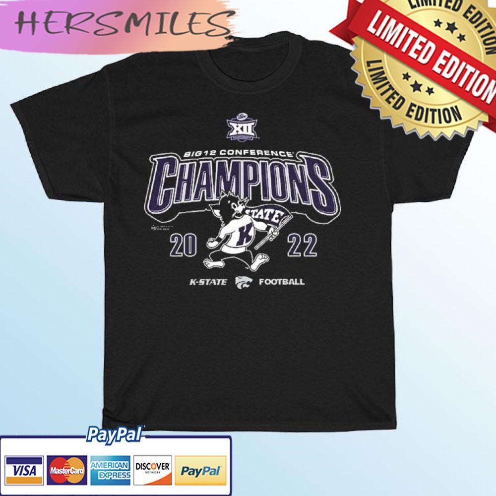 The Cats K-State Wildcats 2022 Big 12 Football Champions T-shirt