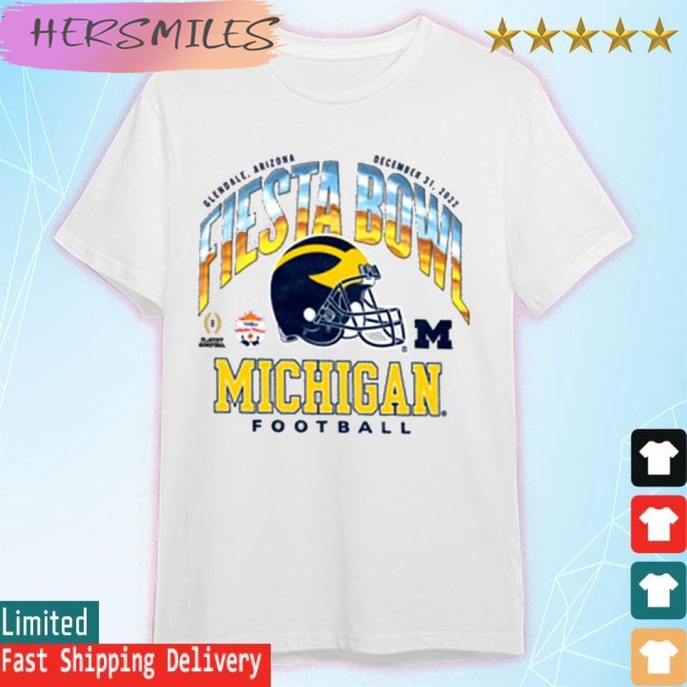 The Victory University of Michigan Football 2022 College Football Playoff Fiesta Bowl  T-shirt