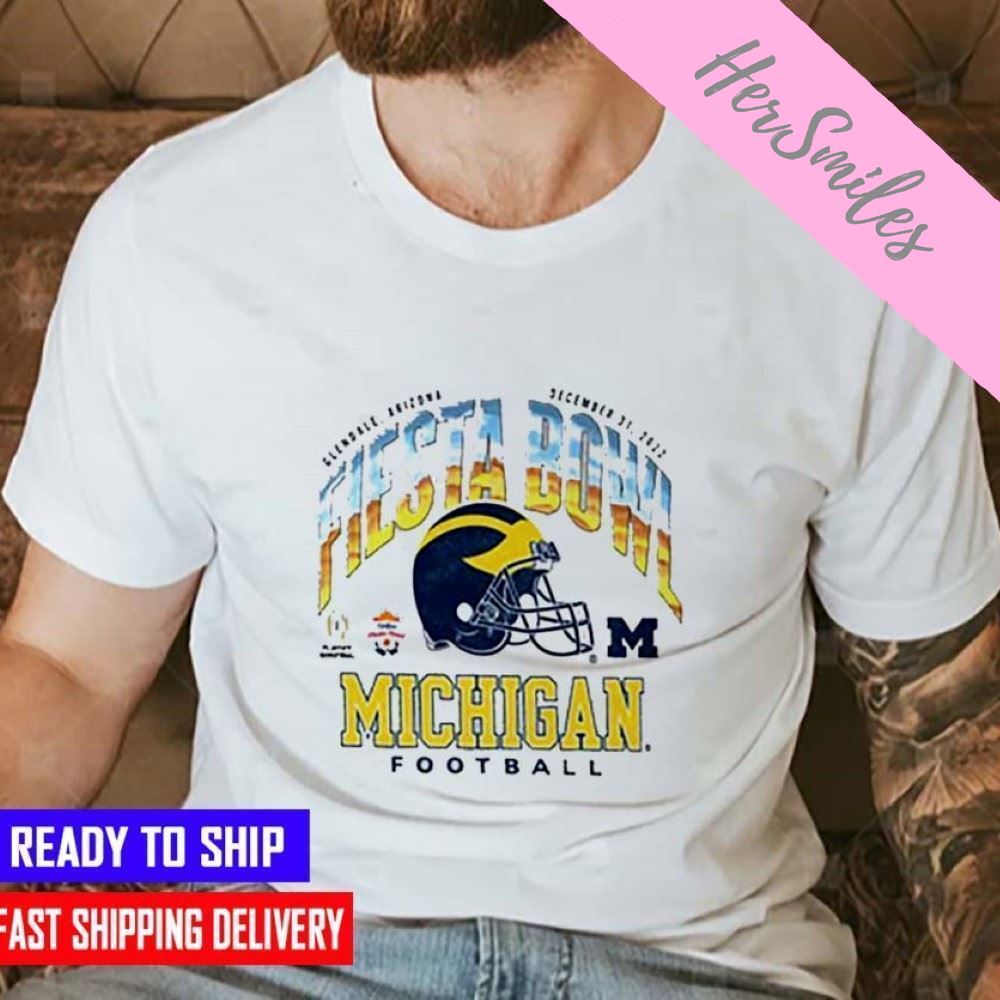 The Victory University of Michigan Football 2022 College Football Playoff Fiesta Bowl T-shirt