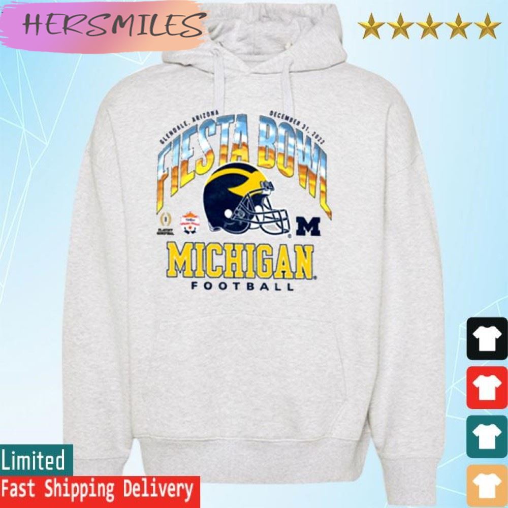 The Victory University of Michigan Football 2022 College Football Playoff Fiesta Bowl  T-shirt