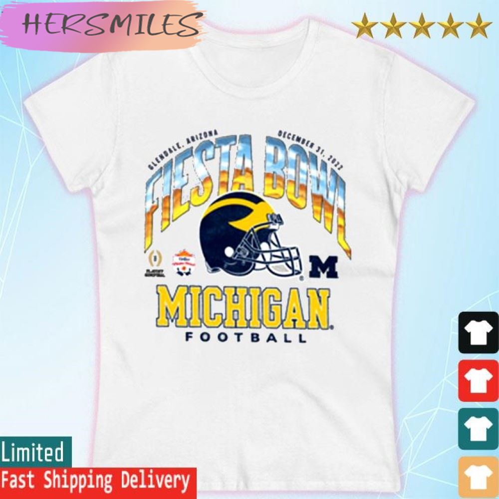 The Victory University of Michigan Football 2022 College Football Playoff Fiesta Bowl  T-shirt