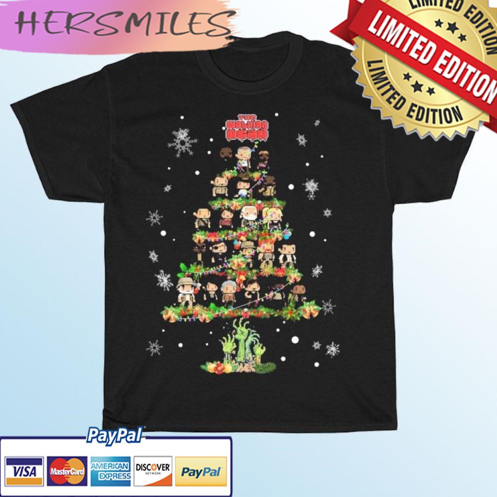 The Walking Dead Chibi Characters Tree Christmas T-shirt