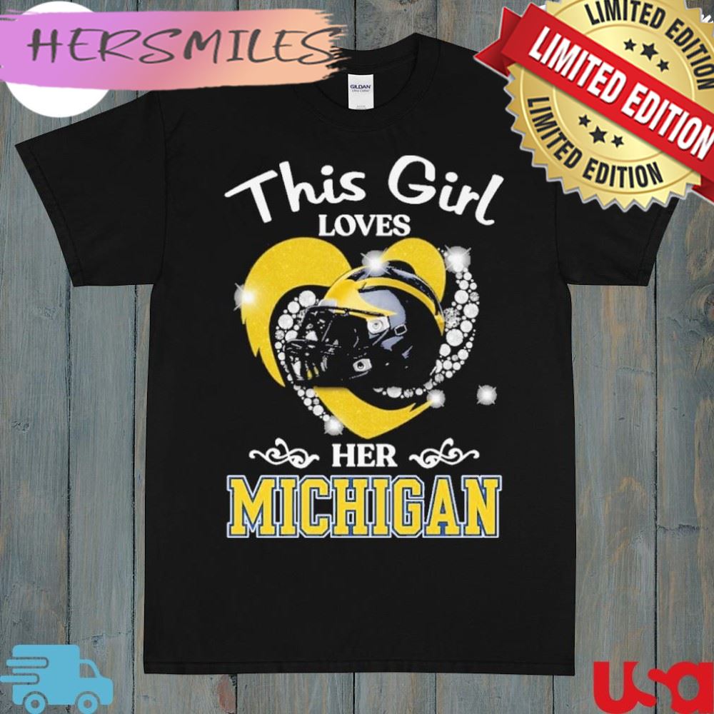 This girl loves her Michigan heart shirt