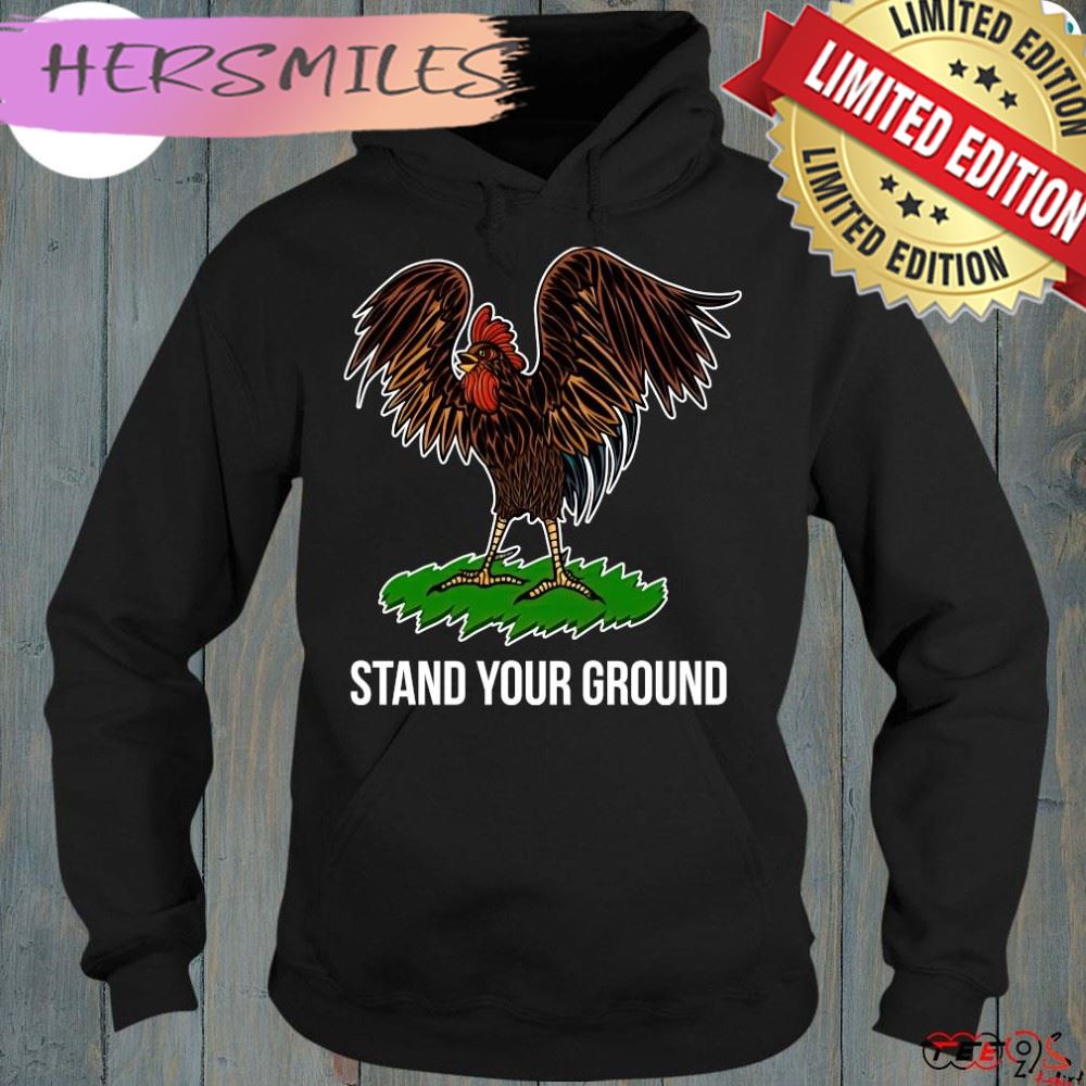 Tim Pool Timcast Store Chicken Stand Your Ground Shirt Black